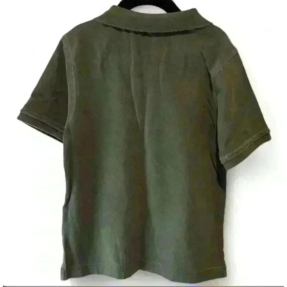 Vintage Gymboree Kids Polo Shirt Size 7 Green w/Steer Skull Graphic - Picture 3 of 7